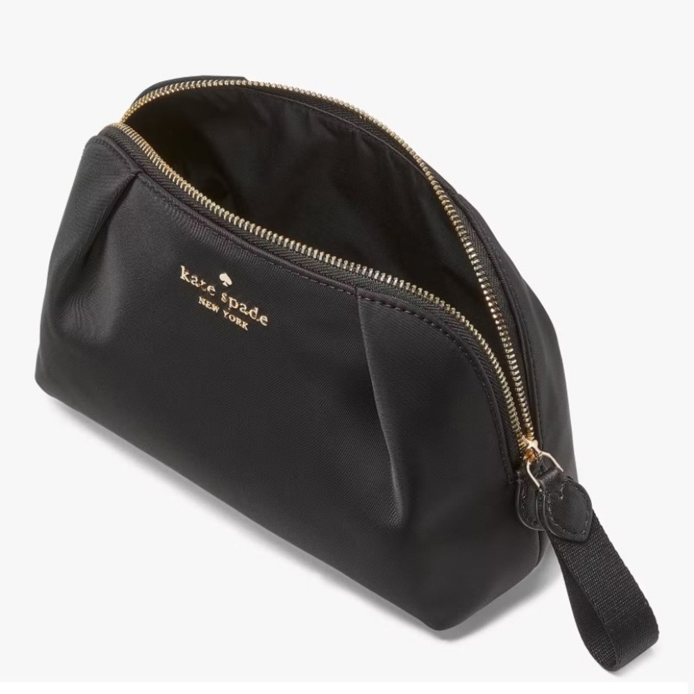 Kate Spade Cosmetic Bag Chelsea Black Nylon - Picture 3 of 5